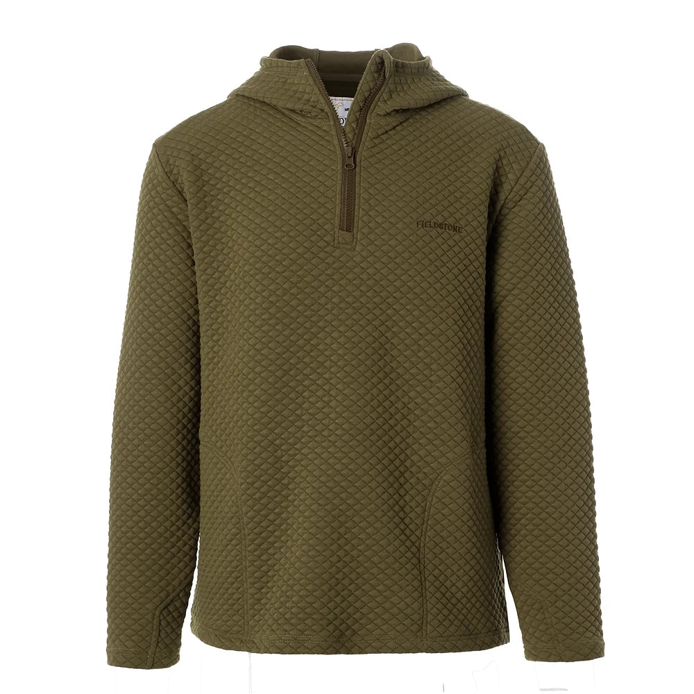 Green Quilted Quarter zip